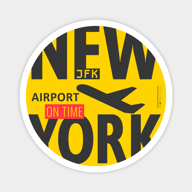 New York Yellow Taxi color style Magnet by Woohoo